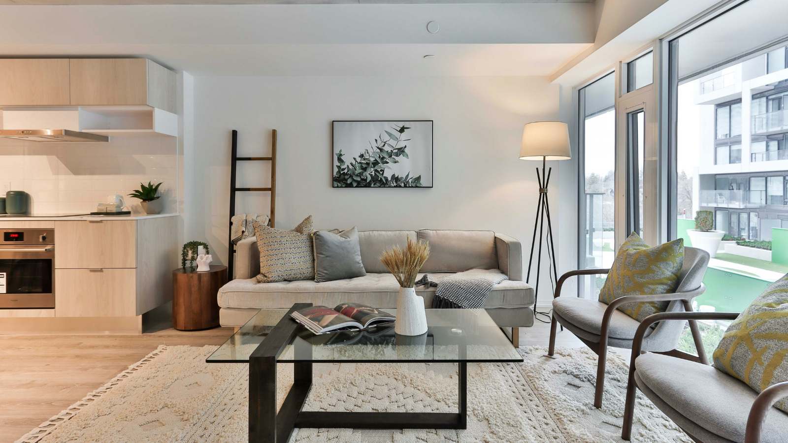 Residential property with bright, clear window views