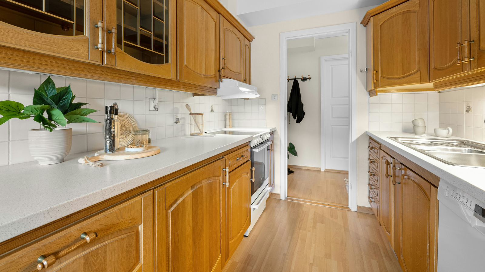 Kitchen space cleaned