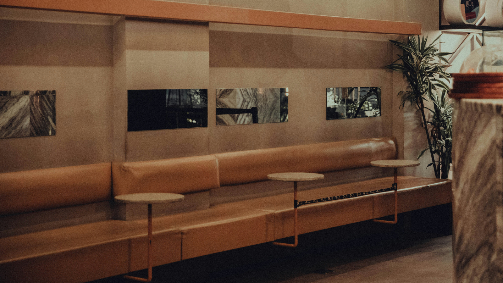 Comfortable restaurant or pub setting, clean and ready to welcome guests.