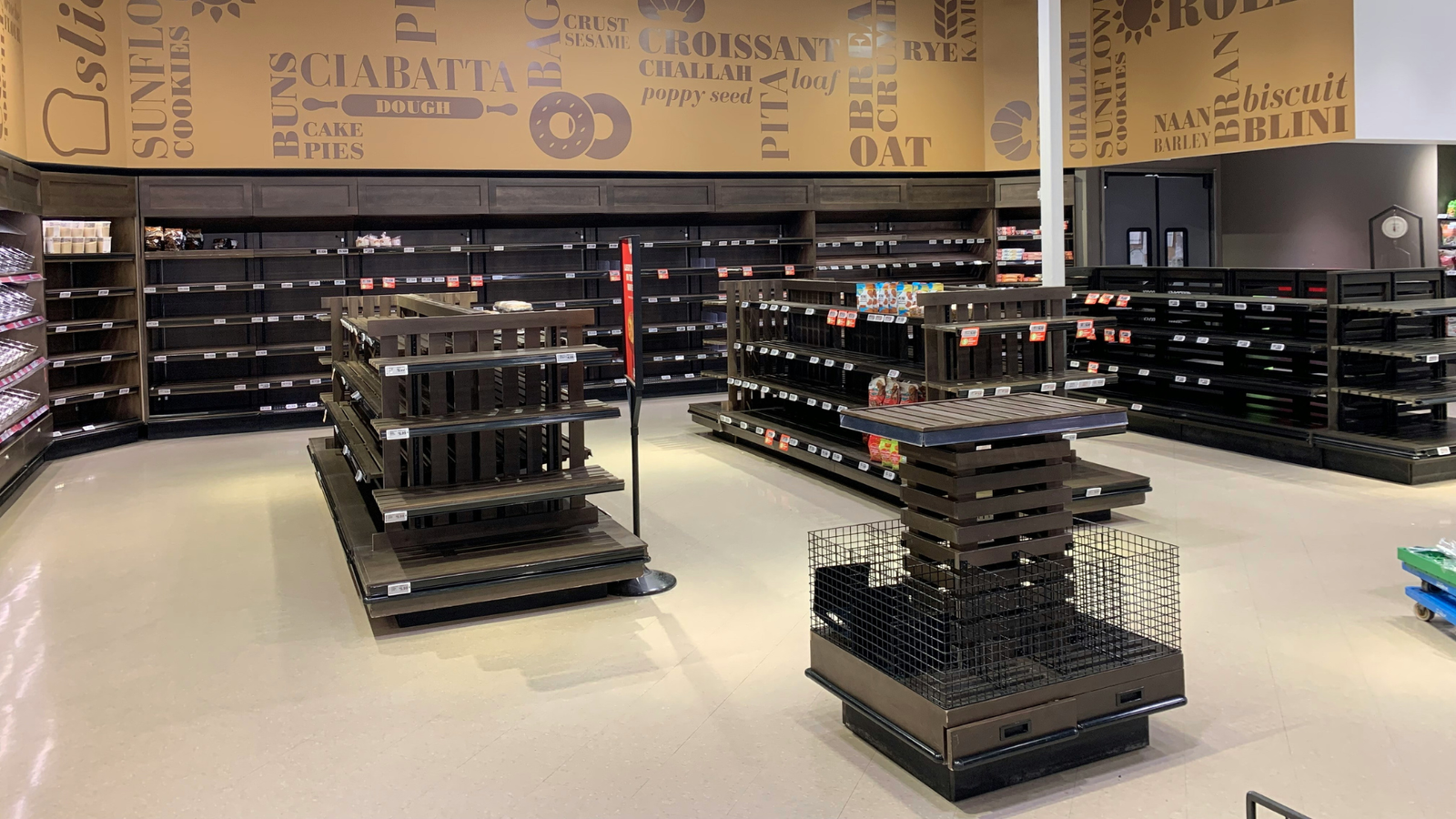 Pristine wine shop with clean floors and a refined atmosphere.