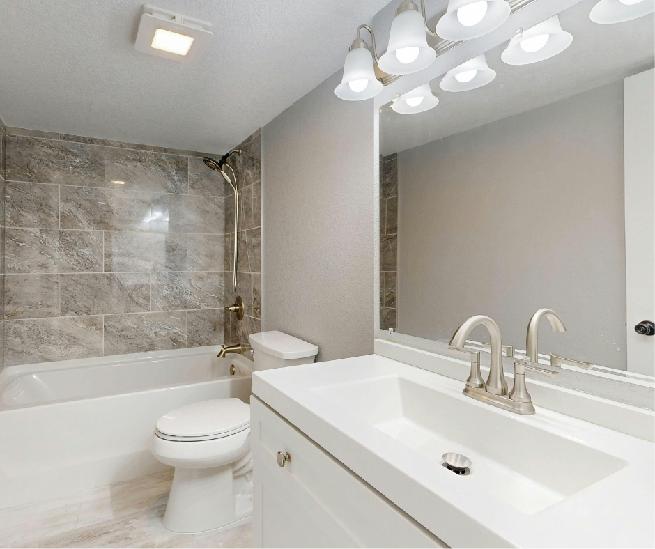 bathroom after a deep cleaning service, pristine and ready to be used