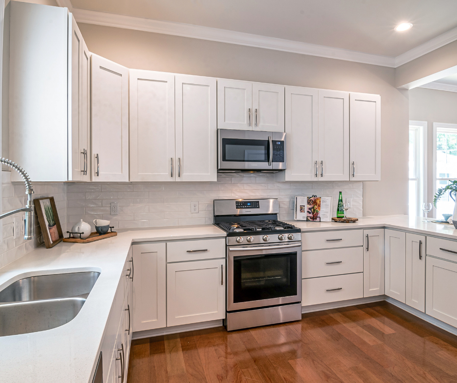 kitchen after receiving a deep cleaning