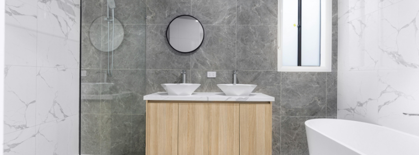 bathroom after a cleaning service