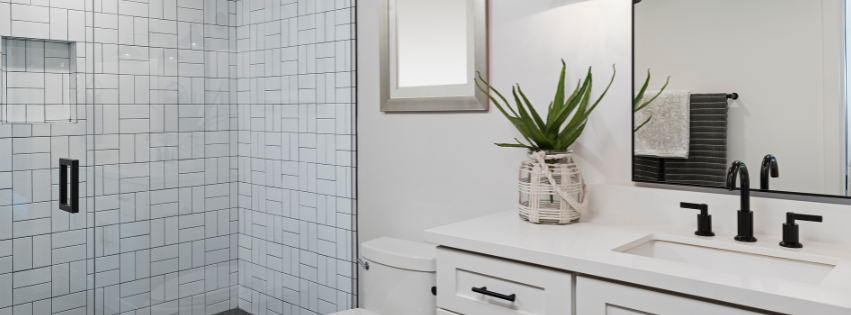 bathroom after a cleaning service