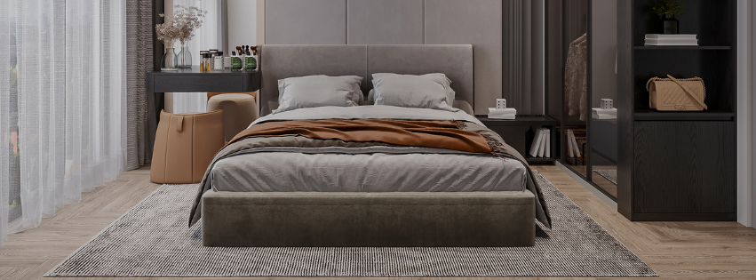 bedroom, comfortable and organized