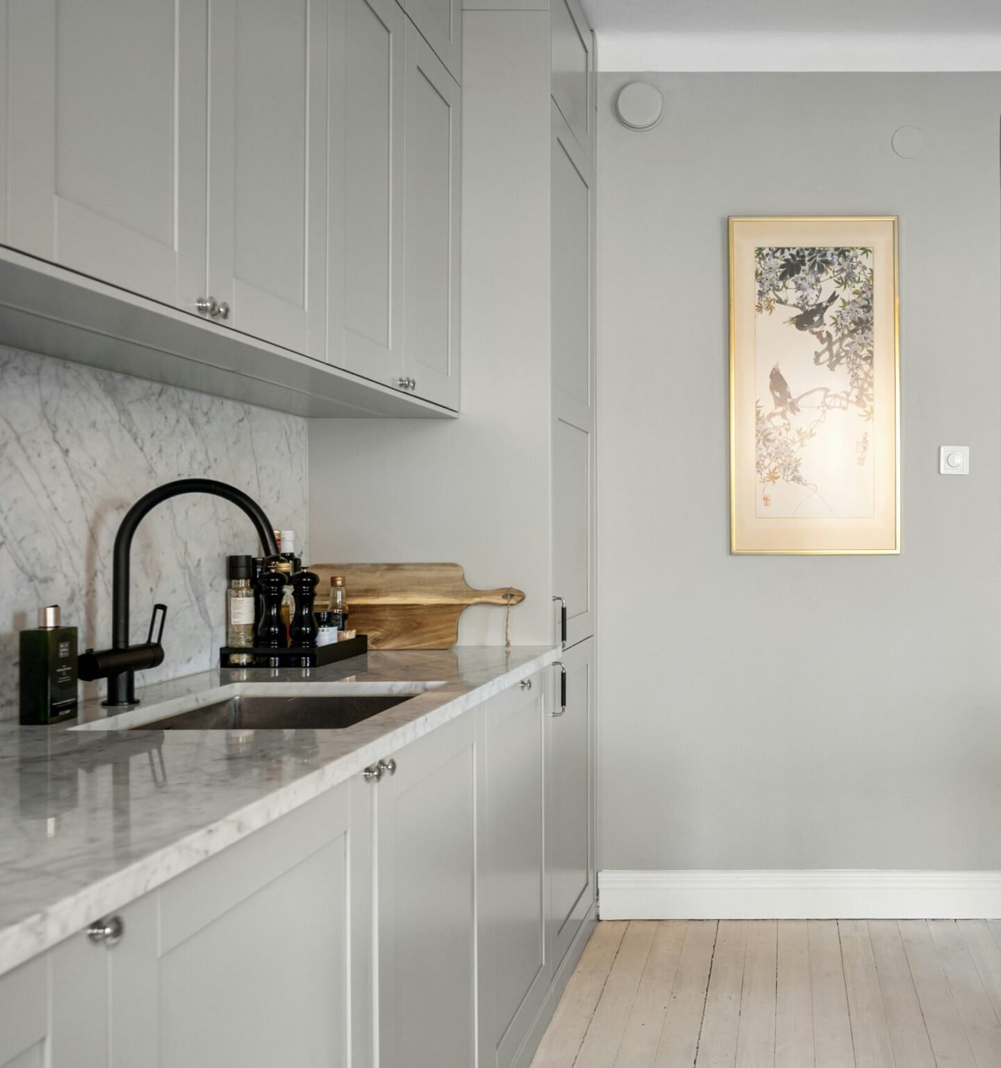 kitchen after being cleaned