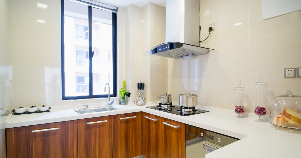 Kitchen after being remodeled, clean, and cozy