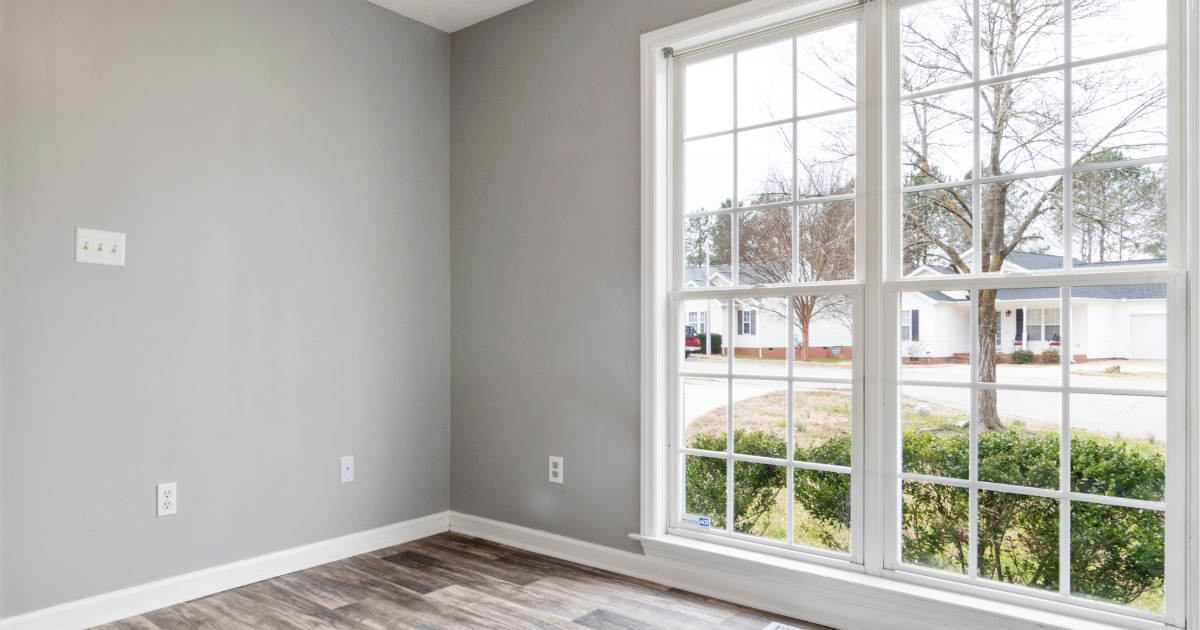 Window cleaning results at a family home