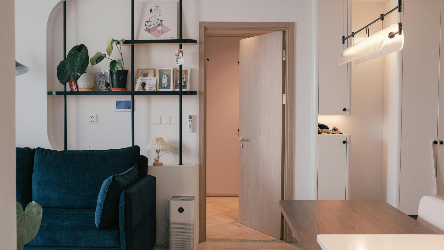 Apartment interior, cleaned and organized