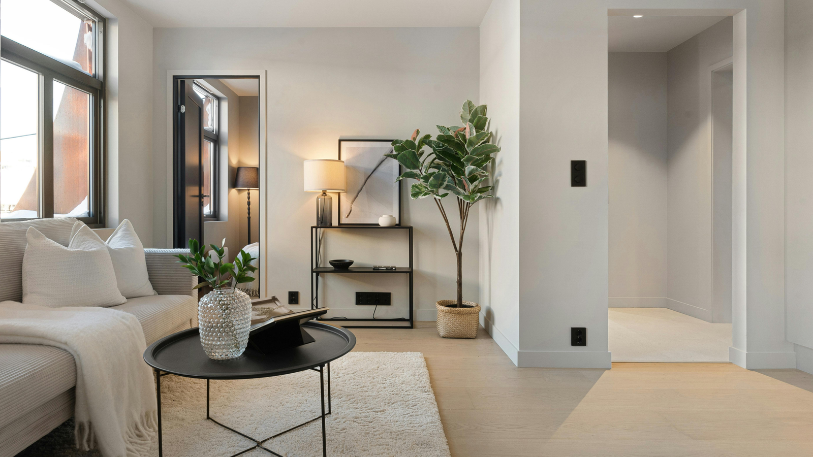 Apartment interior after a cleaning service