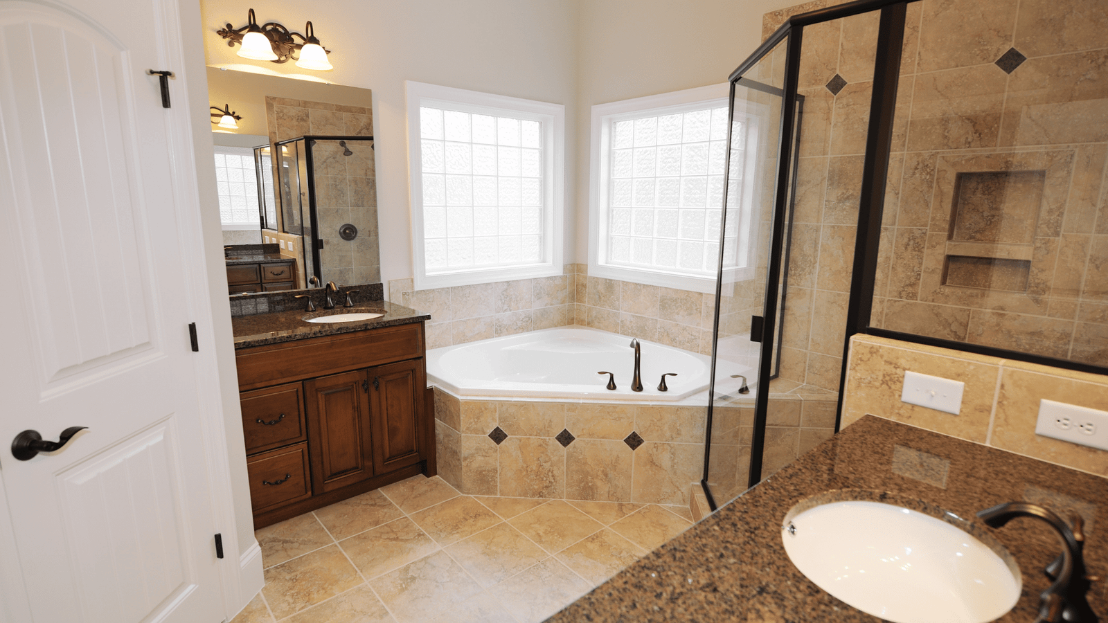 Bathroom after a professional detailed cleaning